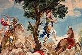 Absalom hangs from a tree