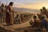 David subdues the Moabites as slaves