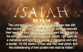 Isaiah 29:13-14
